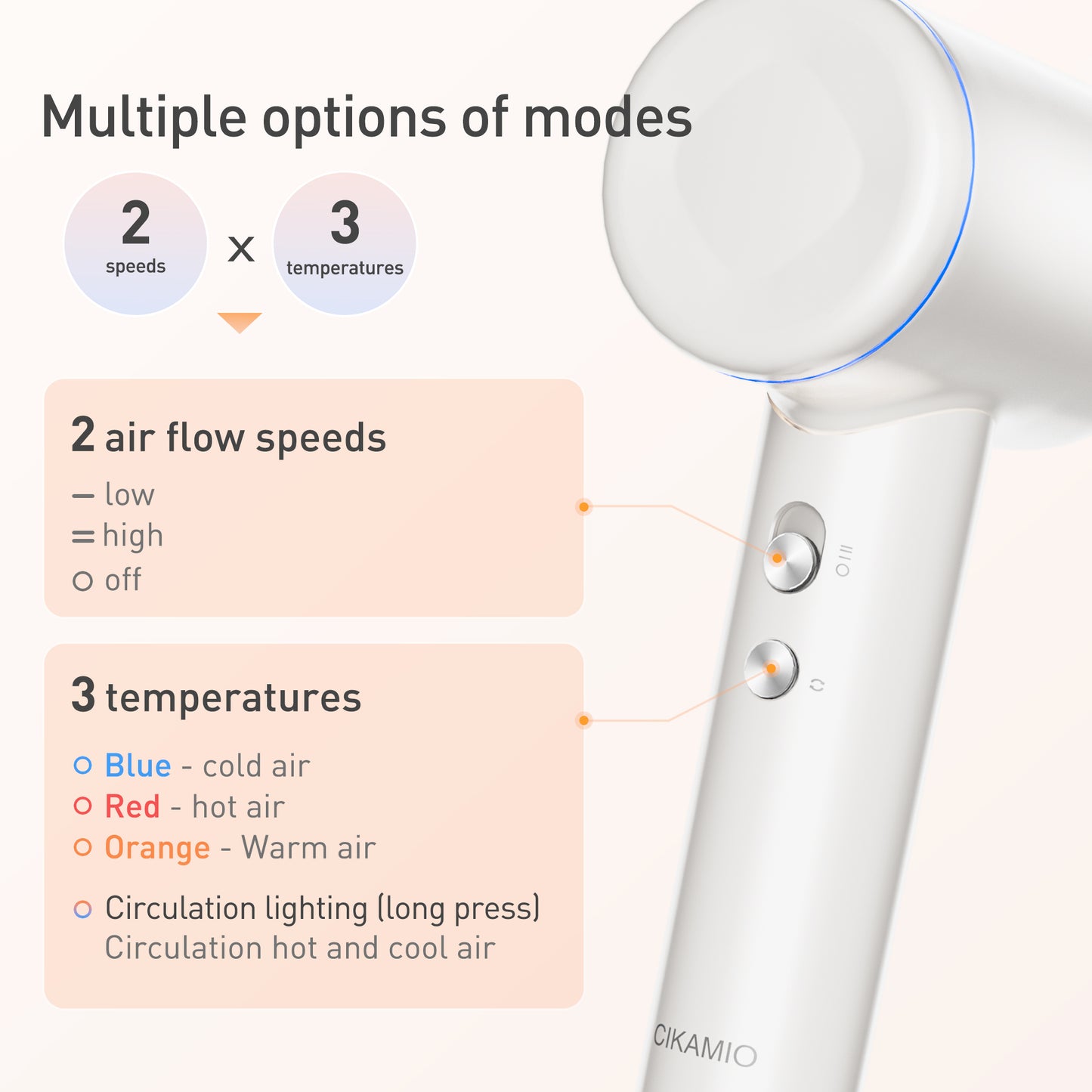 Cikamio StyleMist High speed hair dryer